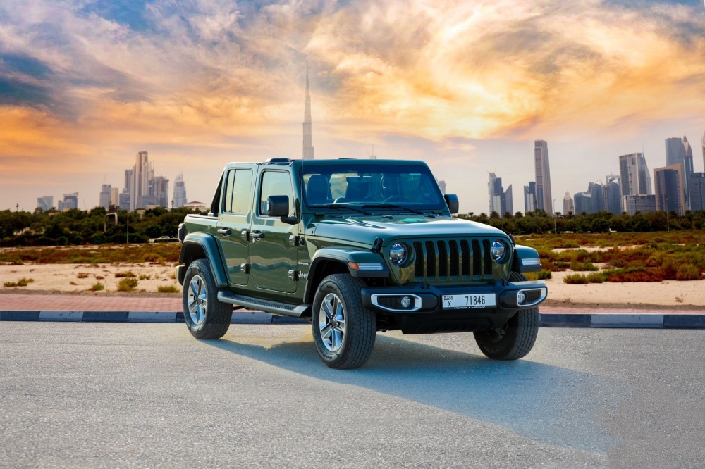 Green Jeep Wrangler Unlimited Sahara Edition 2021