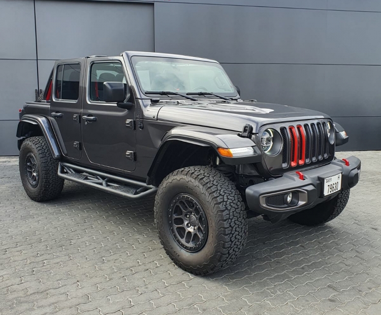 Donkergrijs Jeep Wrangler Unlimited Rubicon 4xe 2022