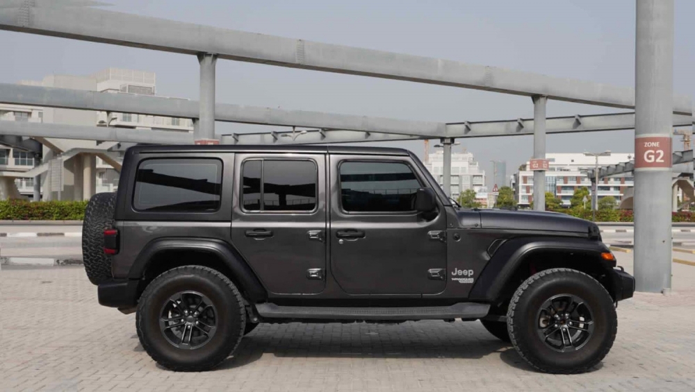 Black Jeep Wrangler Unlimited Sahara Edition 2020