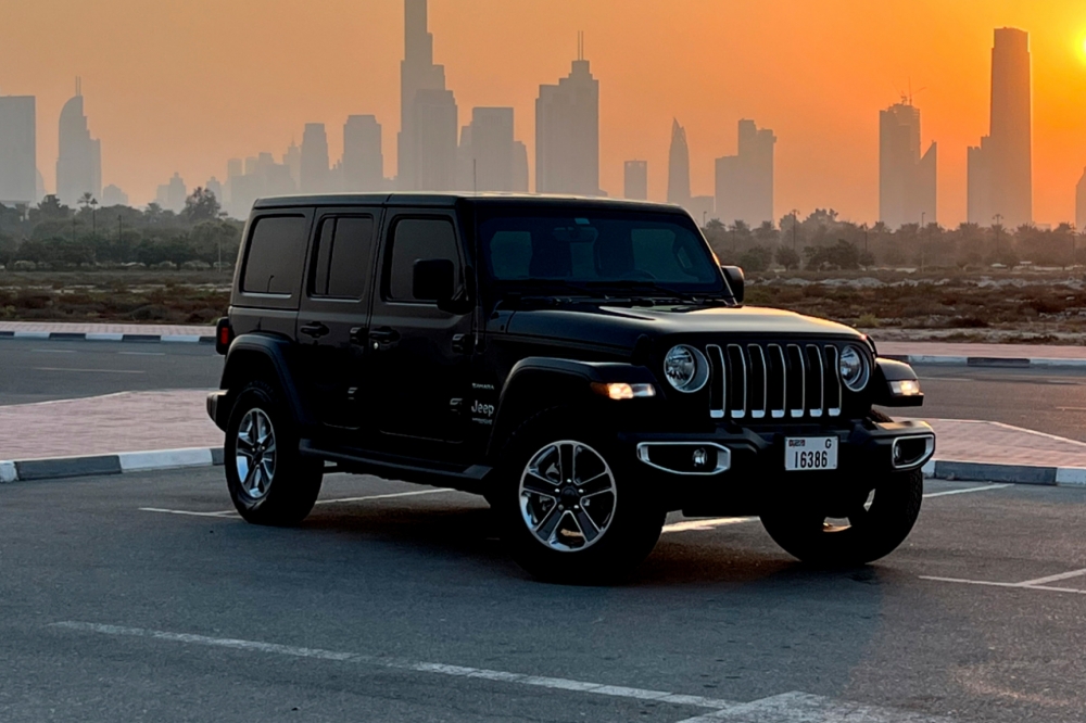 Black Jeep Wrangler Unlimited Sahara Edition 2022