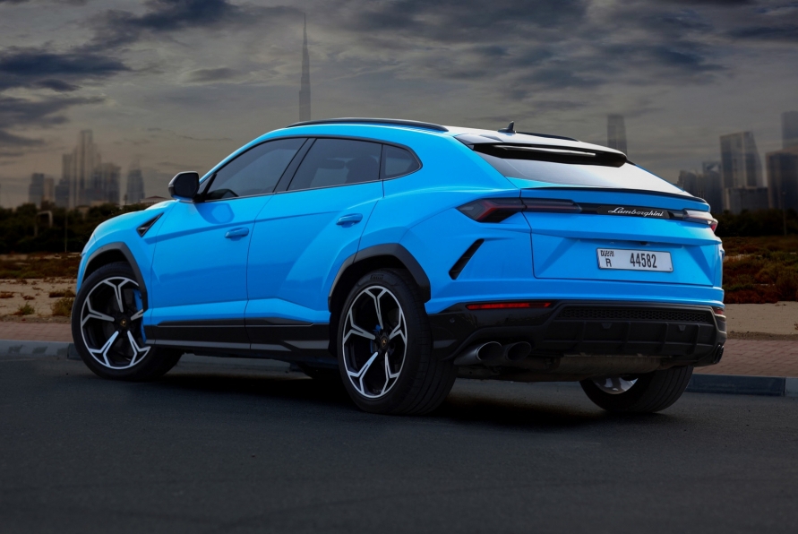 Blue Lamborghini Urus 2020