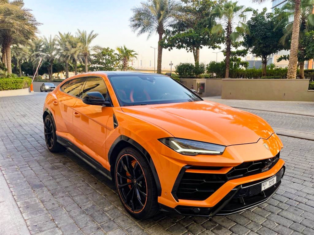 Orange Lamborghini Urus-Perlenkapsel 2021