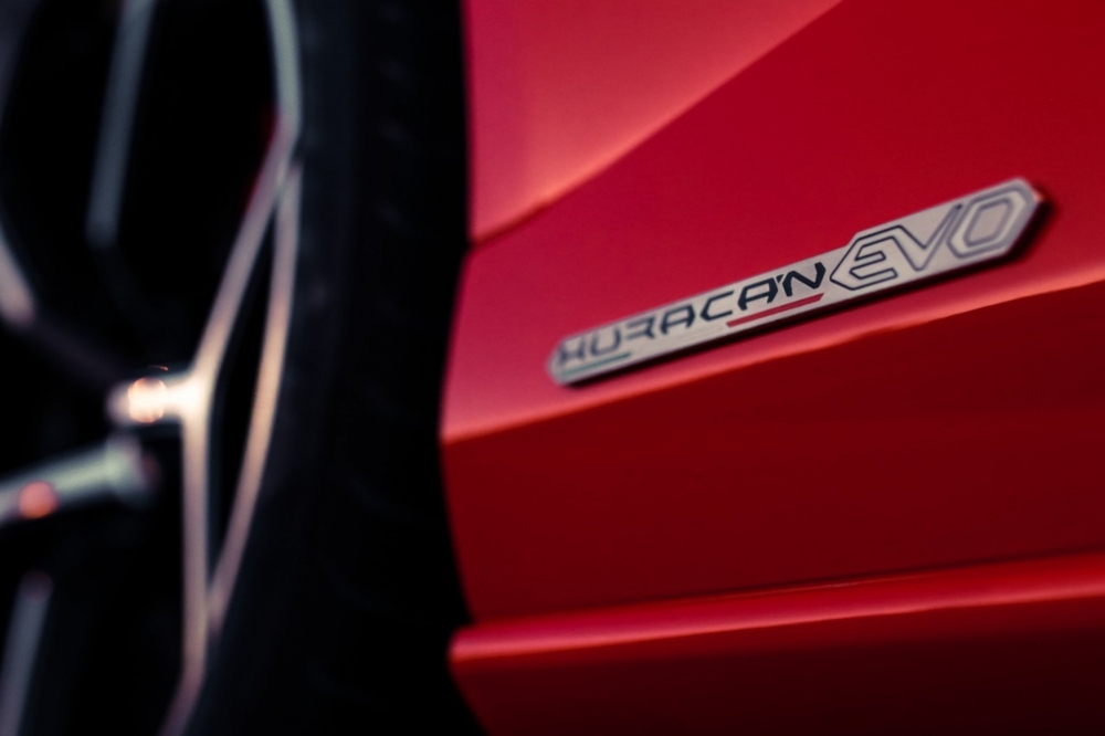红色的 兰博基尼 Huracan Evo Coupe 2020