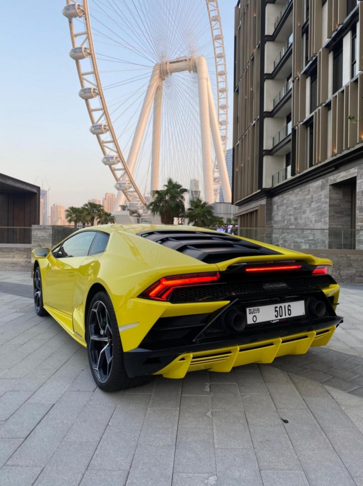 Geel Lamborghini Huracan Evo Coupé 2020