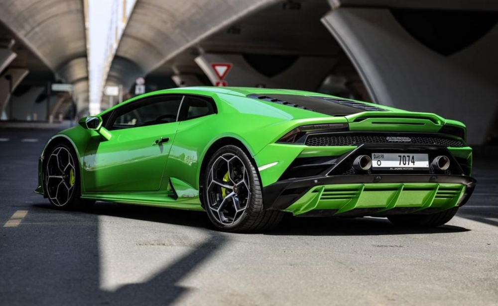 Grün Lamborghini Huracan Evo Coupé 2022