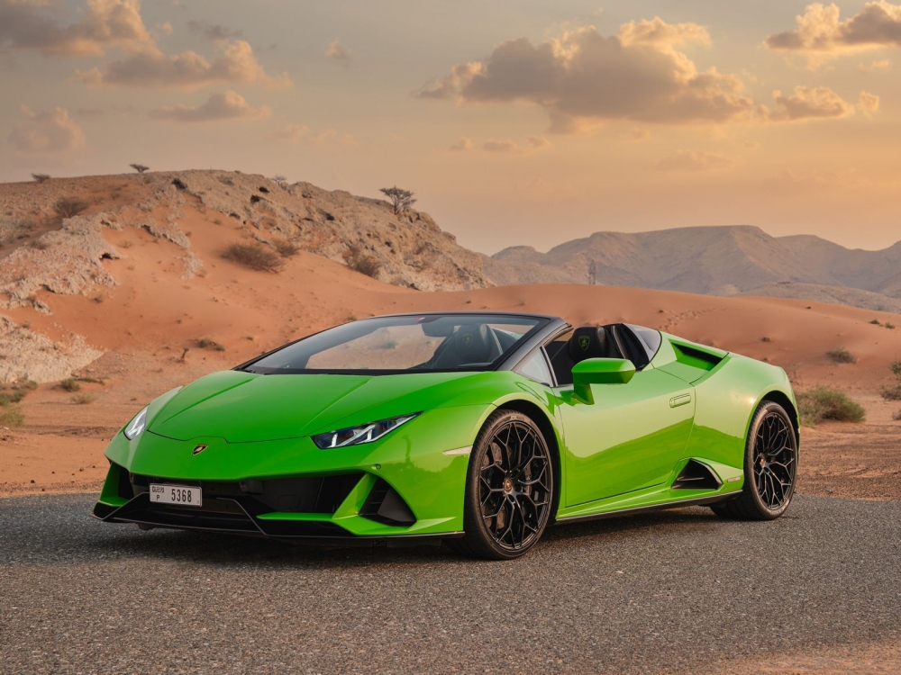 vert Lamborghini Huracan Evo Spyder 2022
