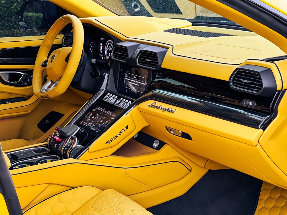 Yellow Lamborghini Urus Mansory 2022