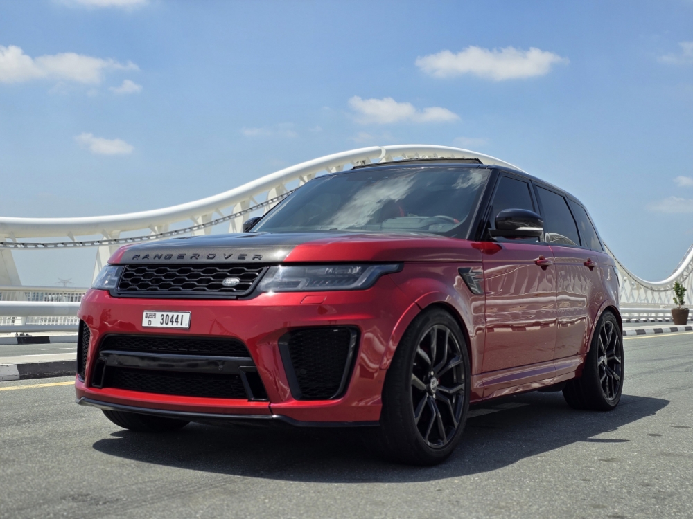 rood Landrover Range Rover Sport SVR 2019