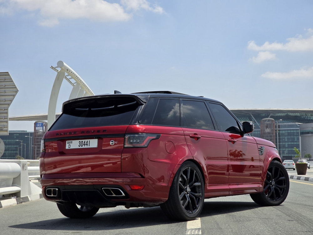Kırmızı Land Rover Range Rover Sport SVR 2019