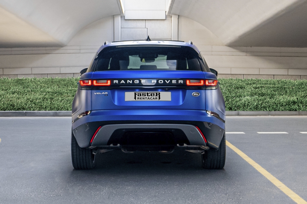 Blauw Landrover Range Rover Velar 2021