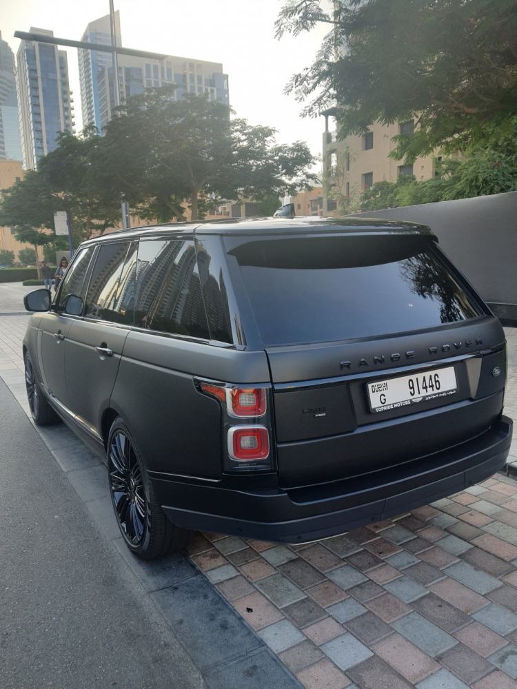 Siyah Land Rover Range Rover Vogue Otobiyografi V8 2021