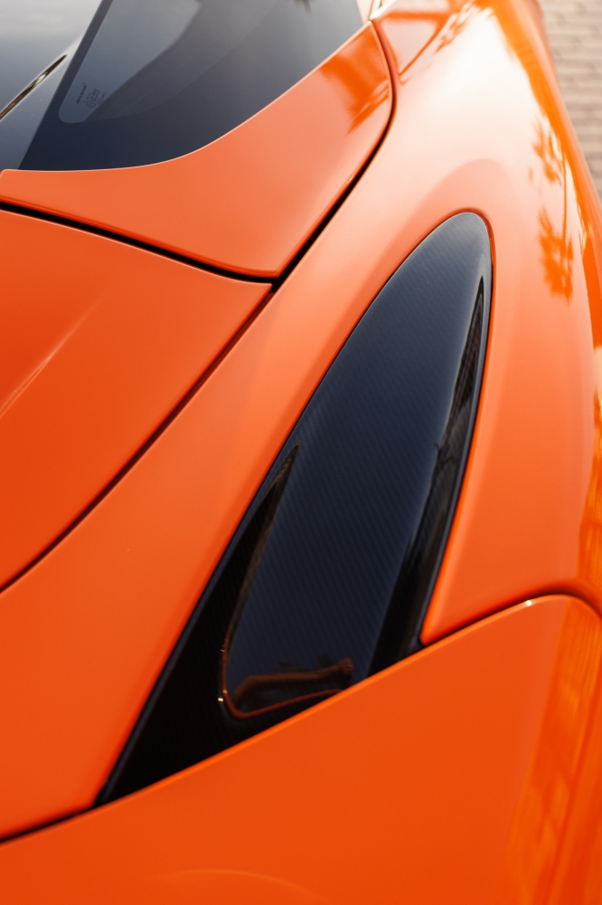Orange McLaren 720S Spyder 2023