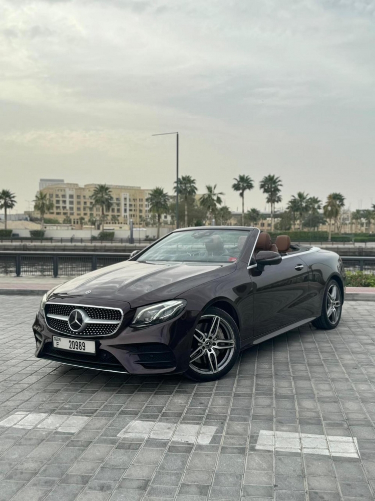 kestane rengi Mercedes Benz E450 Dönüştürülebilir 2019
