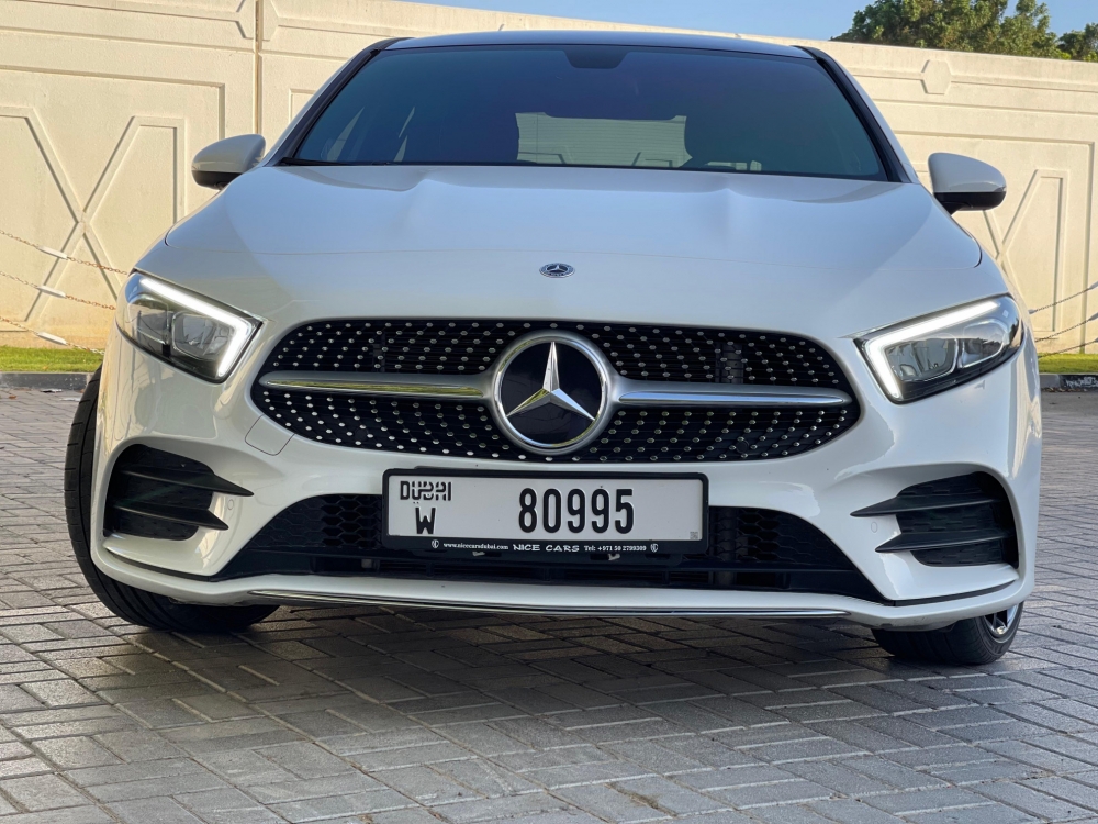 White Mercedes Benz A 200 2022