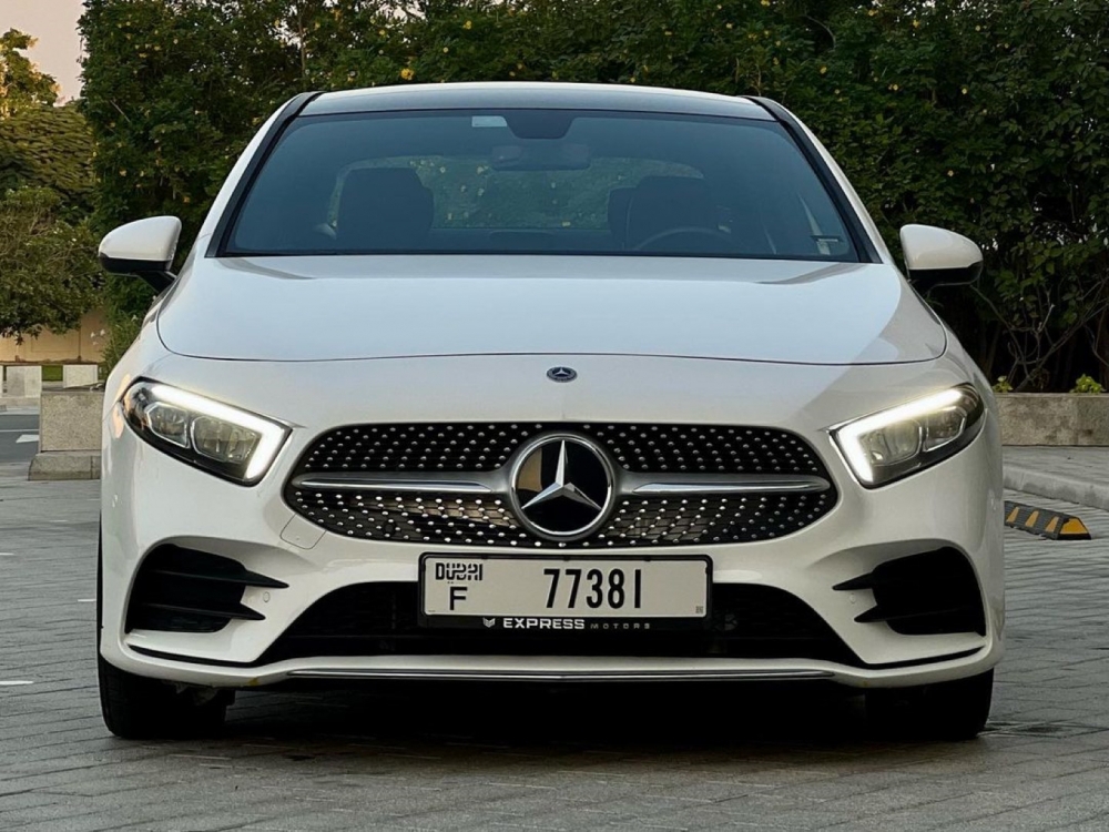 White Mercedes Benz A220 2022