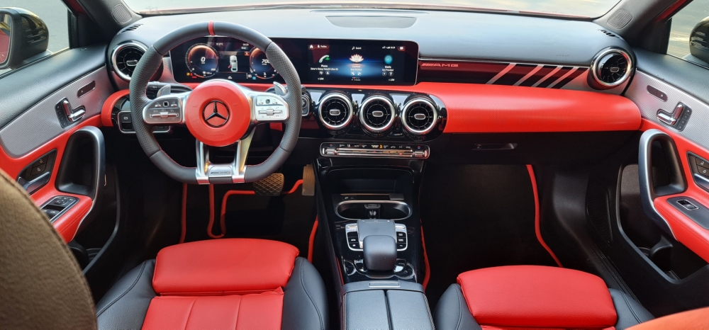 Red Mercedes Benz A250 2021