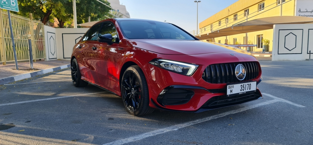 rood Mercedes-Benz A250 2021