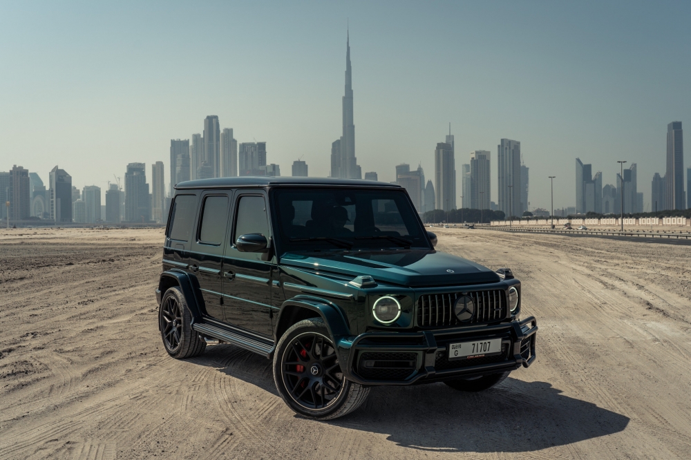 Dark Gray Mercedes Benz AMG G63 Double Night Package 2022