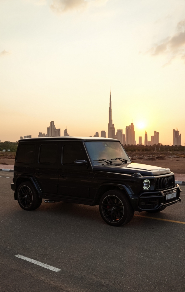 Dark Gray Mercedes Benz AMG G63 Double Night Package 2022