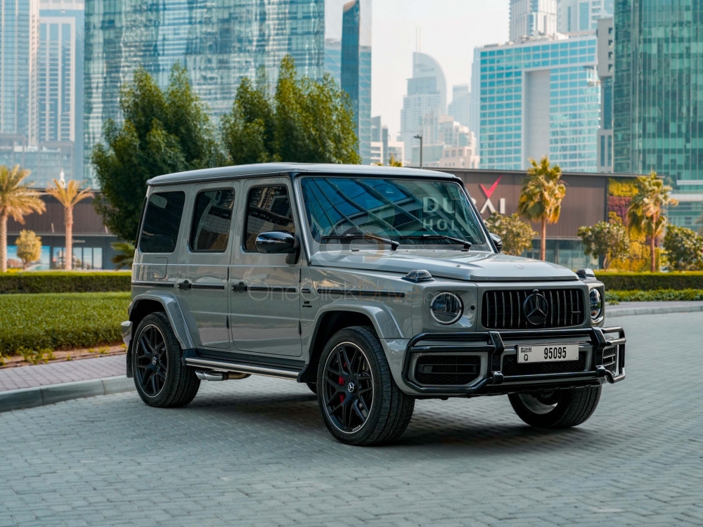 Gray Mercedes Benz AMG G63 Double Night Package 2022