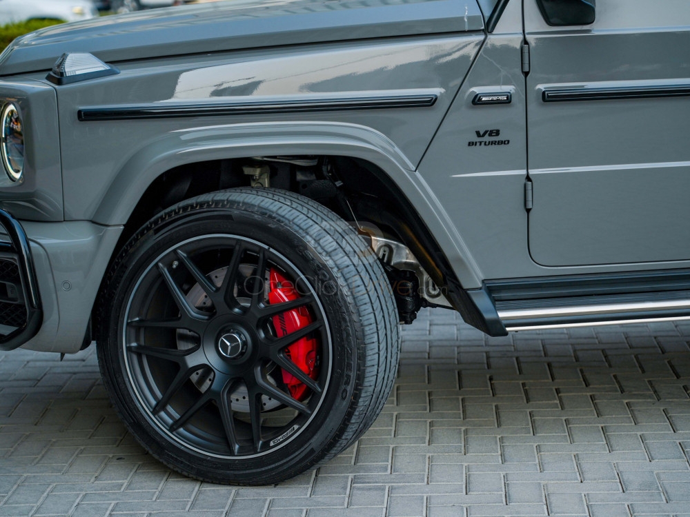 Gray Mercedes Benz AMG G63 Double Night Package 2022