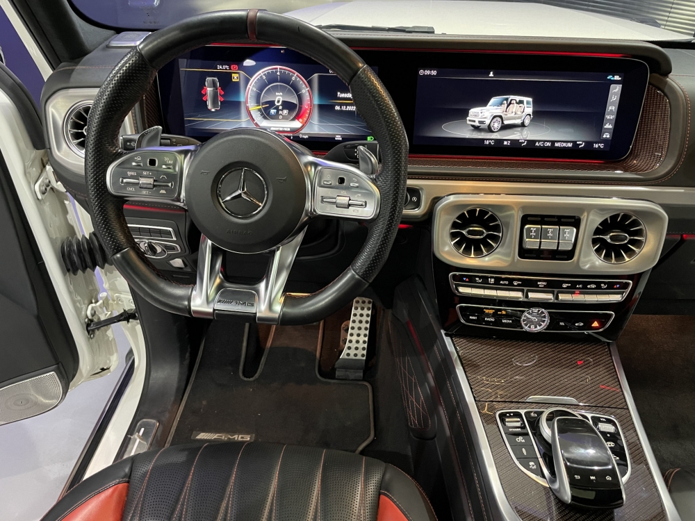 blanc Mercedes Benz AMG G63 2019