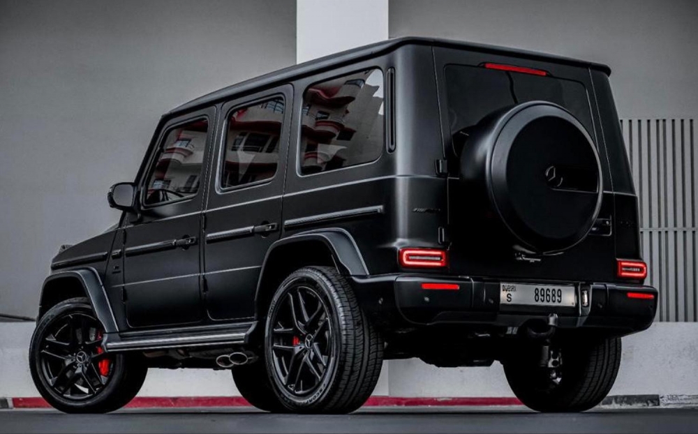 Matte Black Mercedes Benz AMG G63 Double Night Package 2022