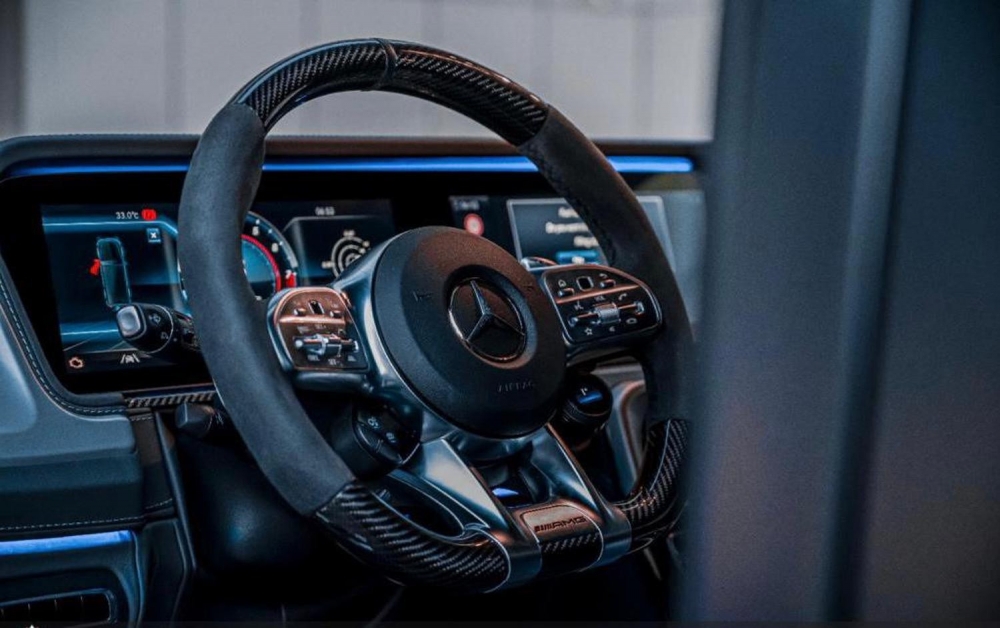 Mat siyah Mercedes Benz AMG G63 Çift Kişilik Gece Paketi 2022