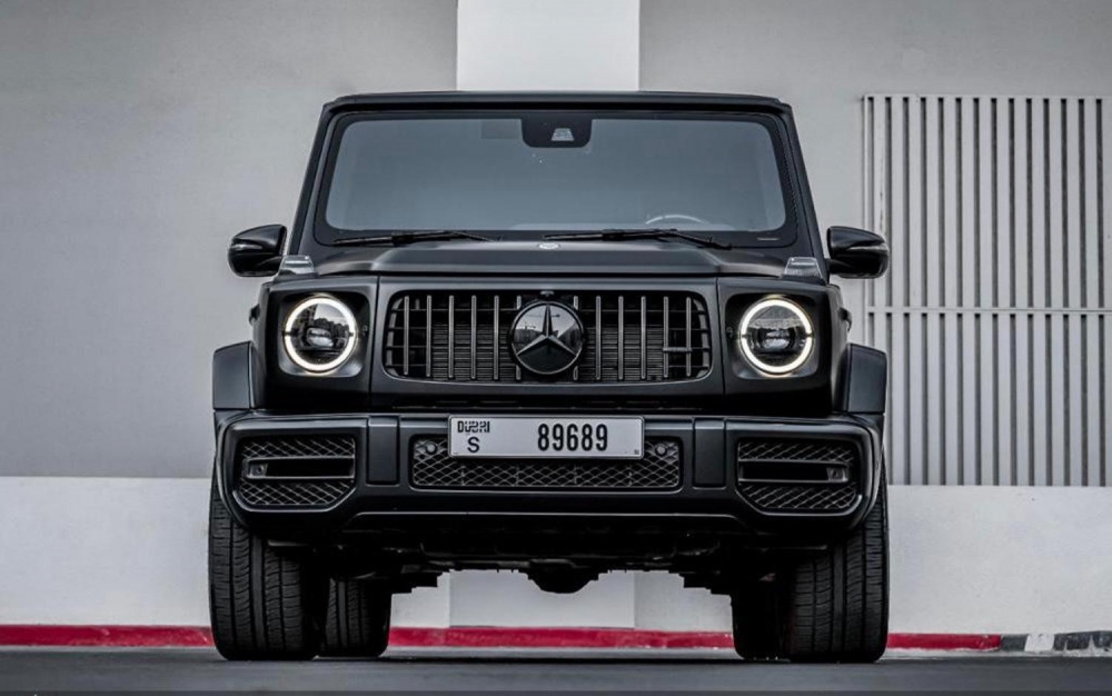Matte Black Mercedes Benz AMG G63 Double Night Package 2022