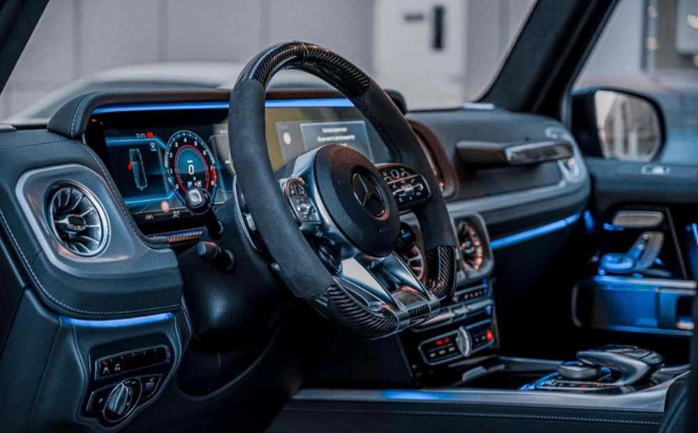Mat zwart Mercedes-Benz AMG G63 Double Night-pakket 2022