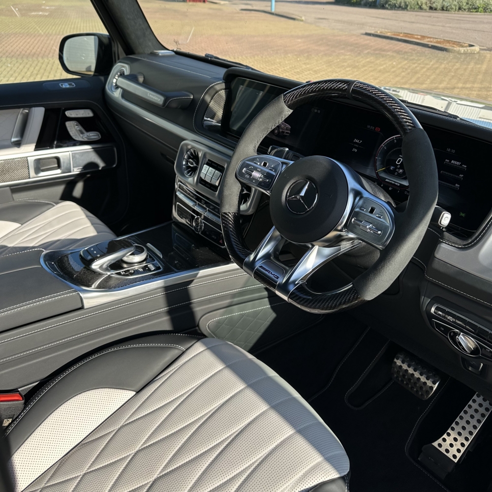 Gray Mercedes Benz AMG G63 2023