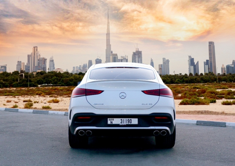 White Mercedes Benz AMG GLE 53 Coupe 2022