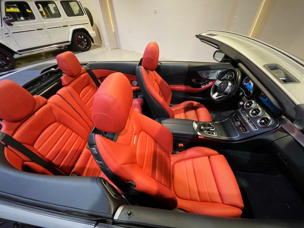 zwart Mercedes-Benz C300 Cabrio 2021