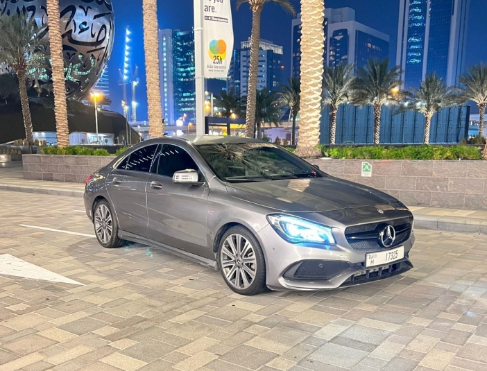Silver Mercedes Benz CLA 250 2018