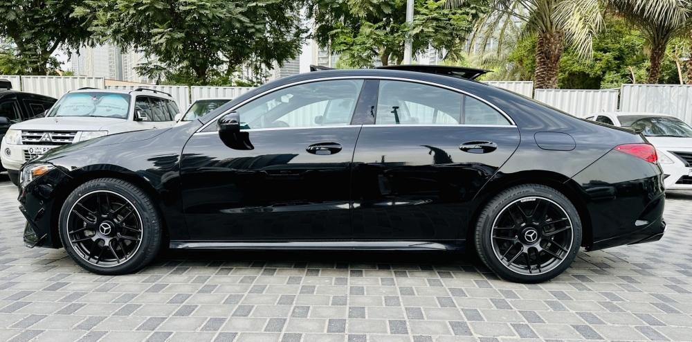 Black Mercedes Benz CLA 250 2020
