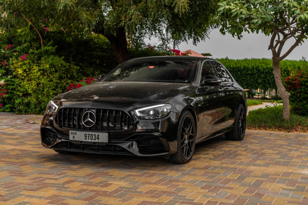 Black Mercedes Benz E300 2019