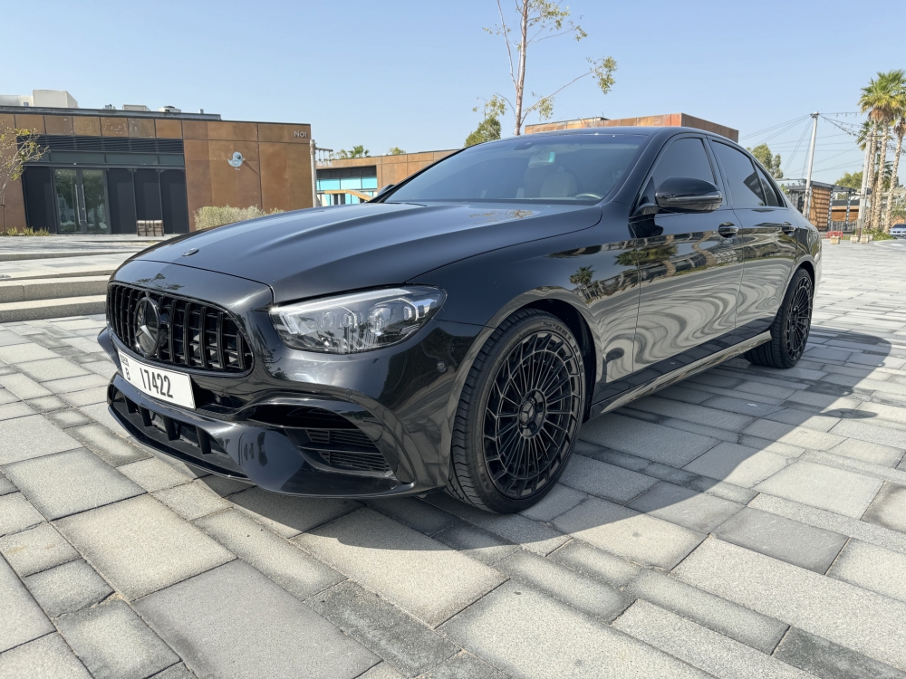 Black Mercedes Benz E350 2020