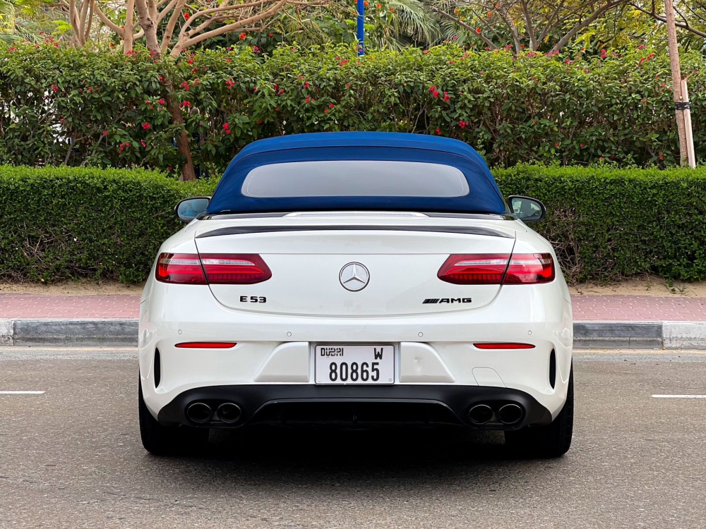Beyaz Mercedes Benz E450 Dönüştürülebilir 2020
