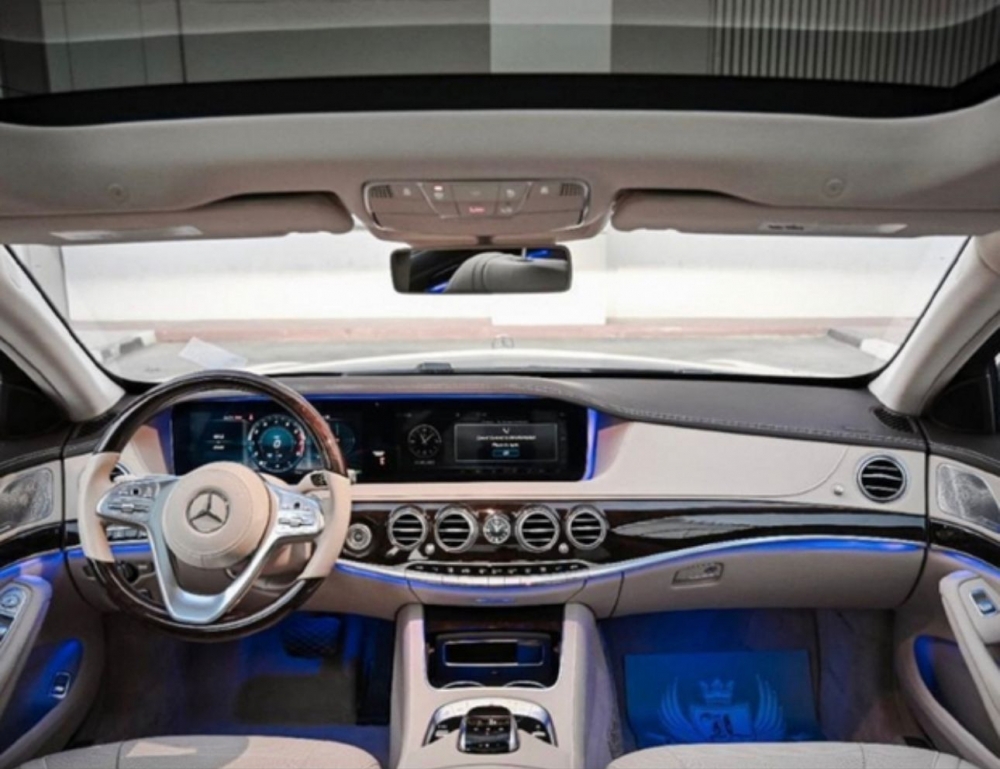Weiß Mercedes Benz S450 2020