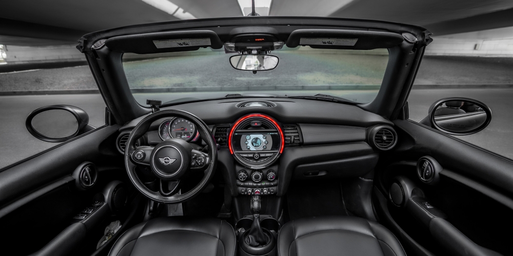 Mat zwart Mini Cooper Cabrio 2019