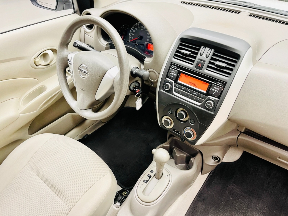 White Nissan Sunny 2020