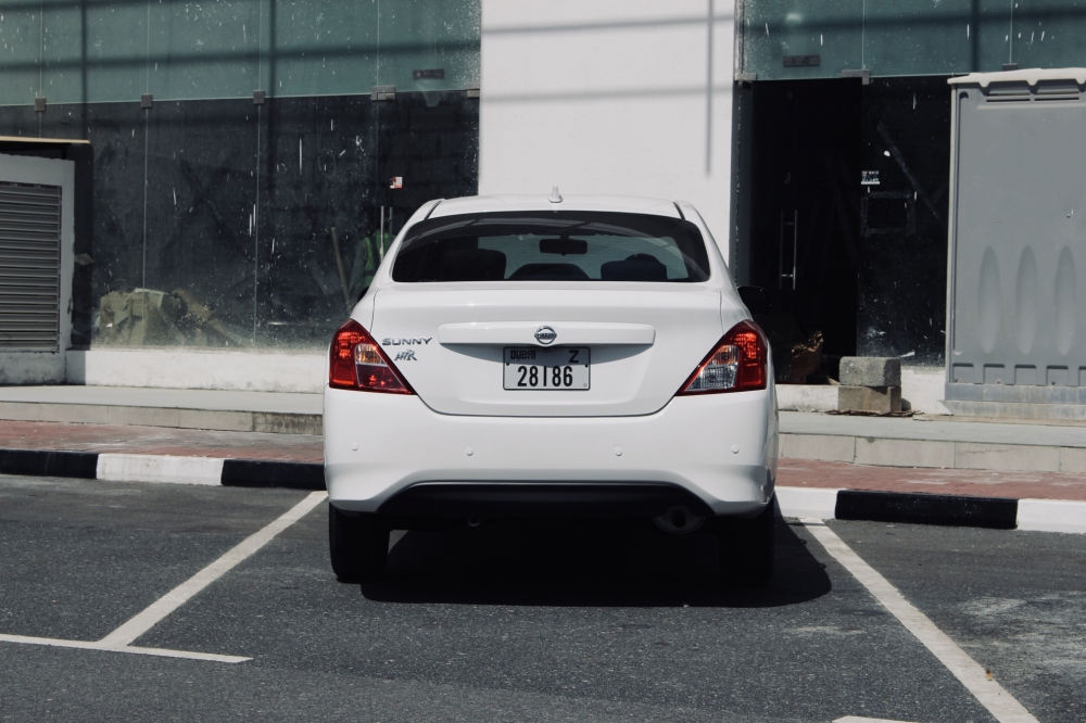 White Nissan Sunny 2024