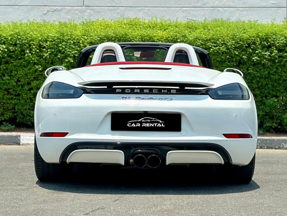 White Porsche 718 Boxster GTS 2019