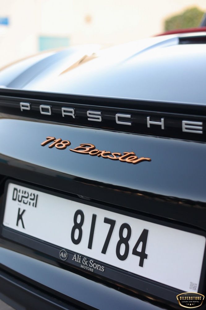 Black Porsche 718 Boxster 2024