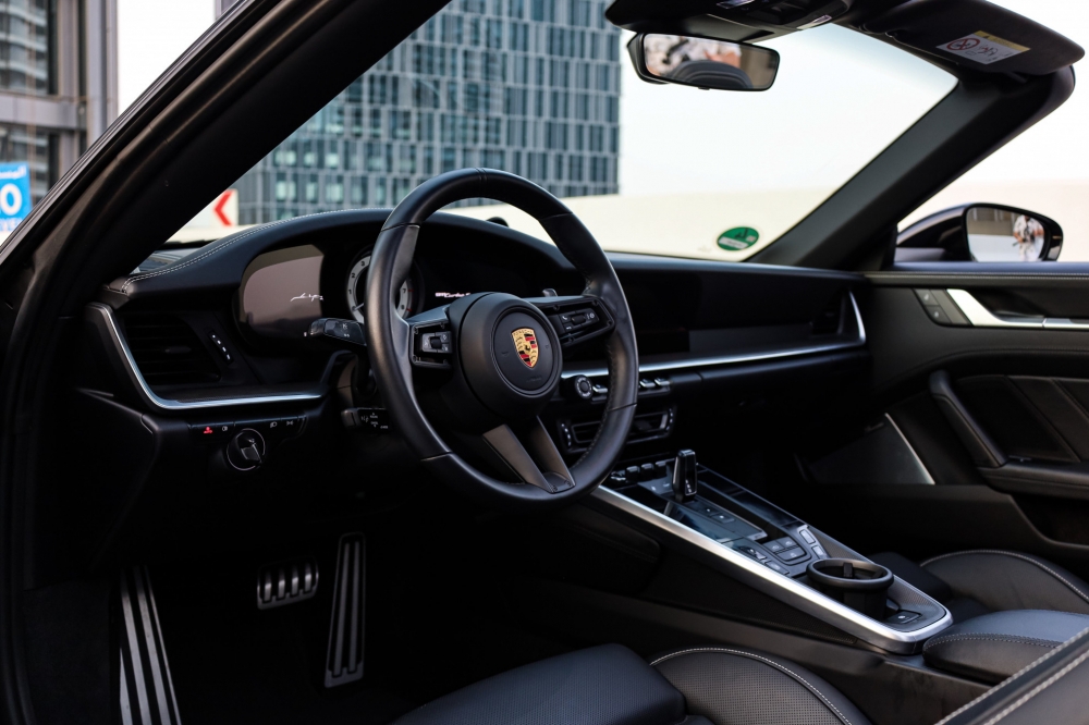 Black Porsche 911 Turbo S Spyder 2023