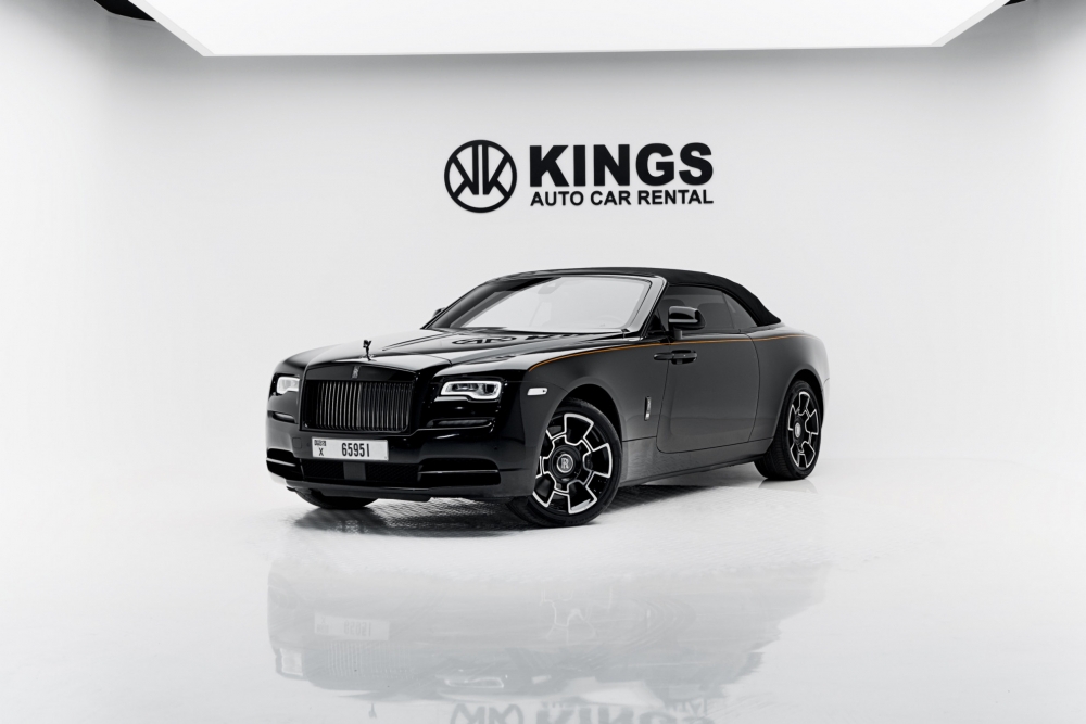 Negro Rolls Royce Insignia negra del amanecer 2018