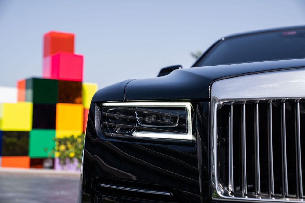 Schwarz Rolls Royce Schwarzes Geisterabzeichen 2022