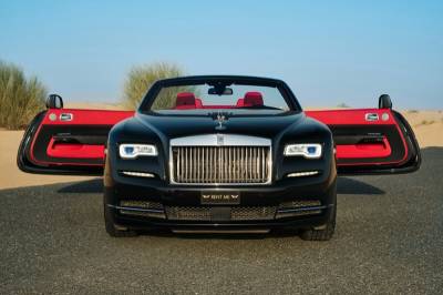 Rolls Royce Dawn Price in Abu Dhabi - Convertible Hire Abu Dhabi - Rolls Royce Rentals