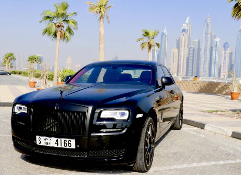 zwart Rolls Royce Ghost Series II 2017