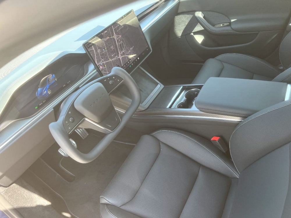 Azul Tesla Cuadros modelo S 2023